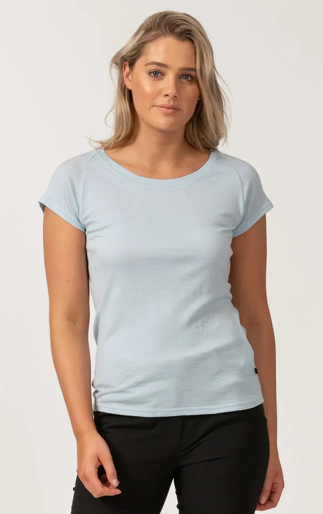 180GSM MERINO CAP SLEEVE TEE - CLEARANCE