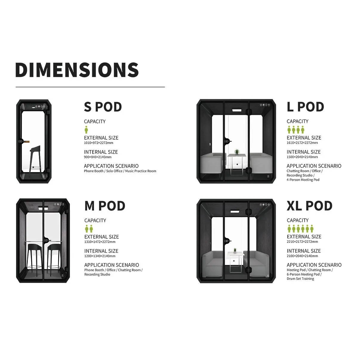 Acoustic Meeting Pod (4 to 6 pax)