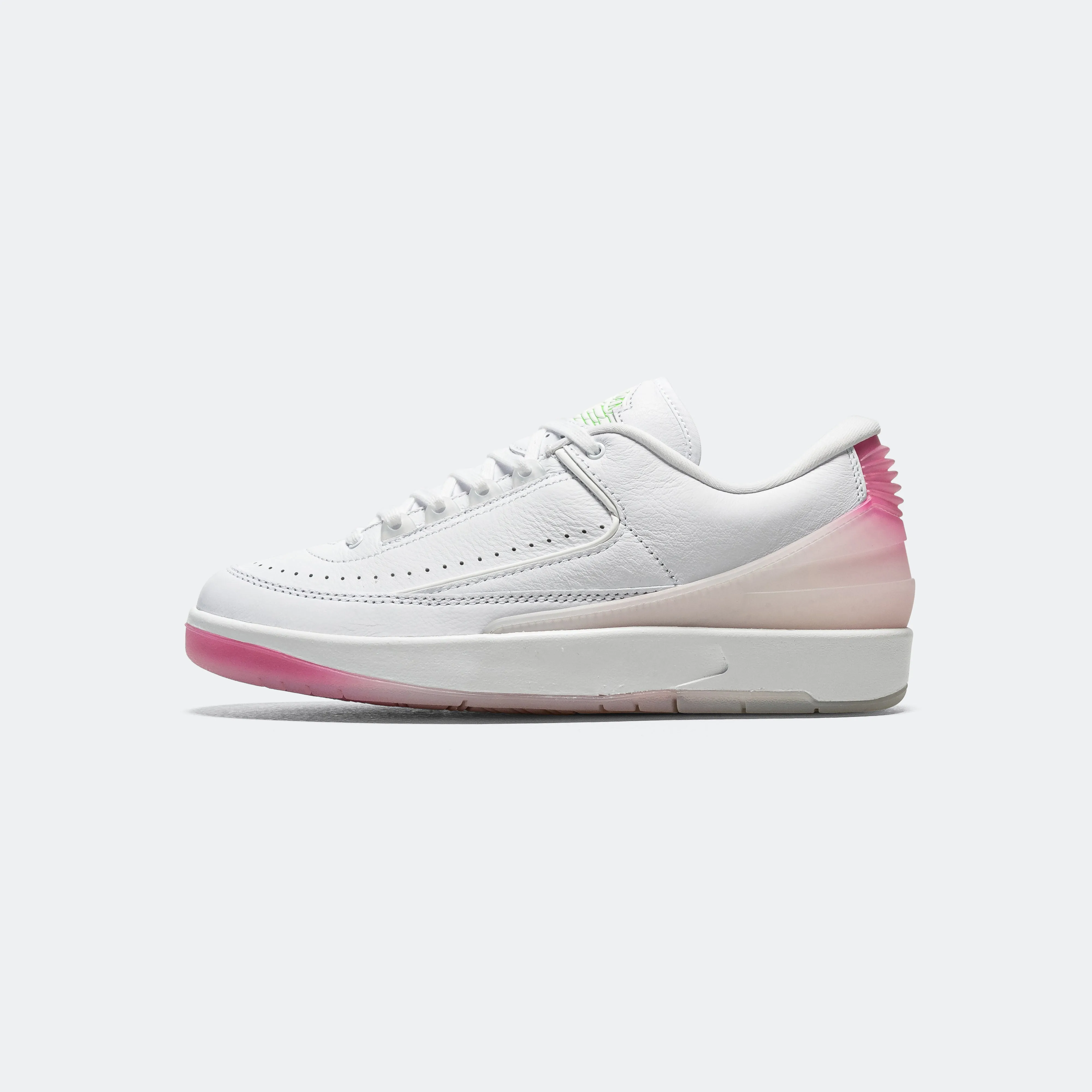 Air Jordan 2 Retro Low CH BLSM - White/Green Strike-Playful Pink