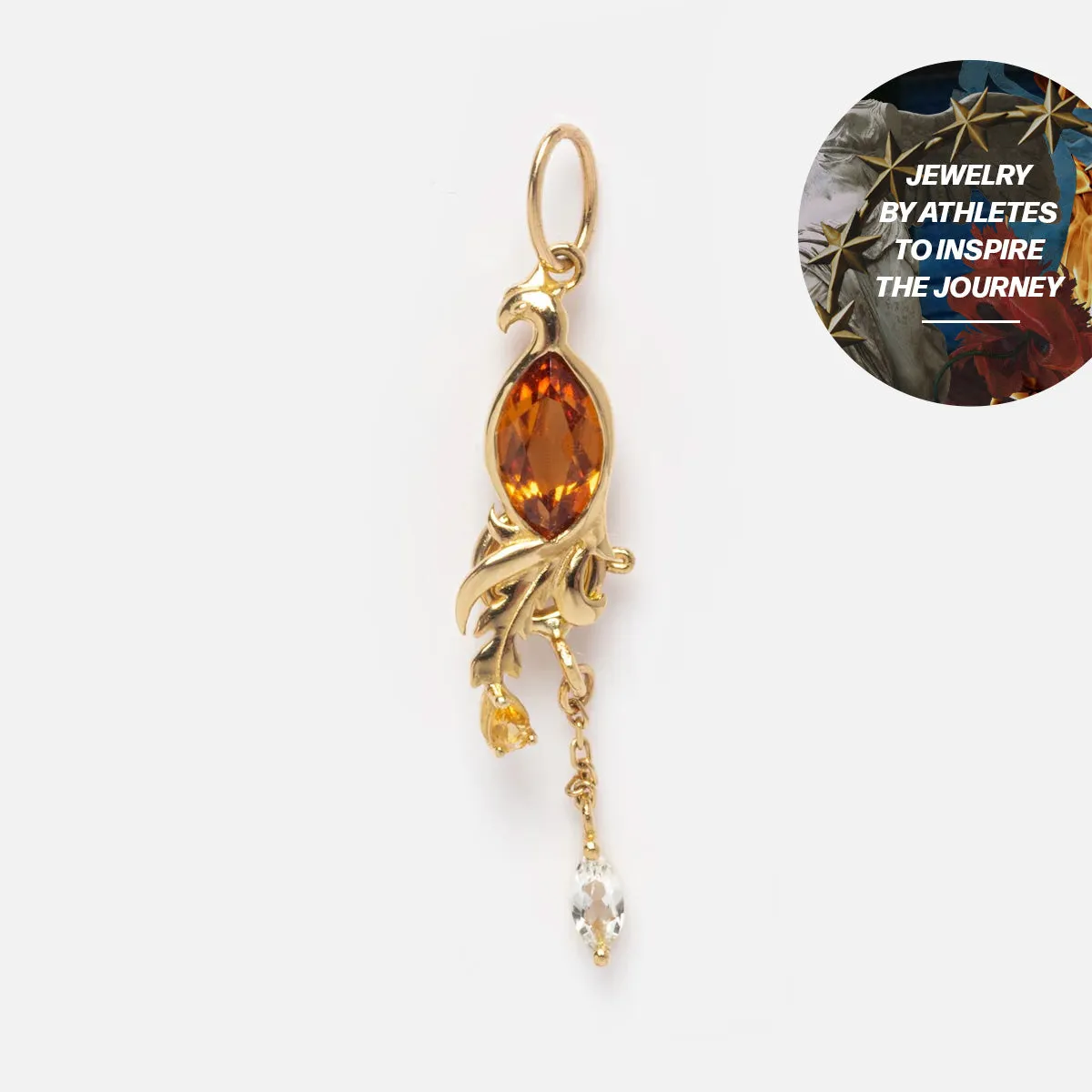 Annie and Kerry Xu x Local Eclectic Solid Gold Phoenix Charm