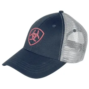 Ariat Truckers Cap Navy/Silver/Pink