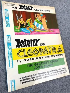 Asterix & Cleopatra - 1970s Hodder/Dargaud UK Edition Paperback Book Uderzo