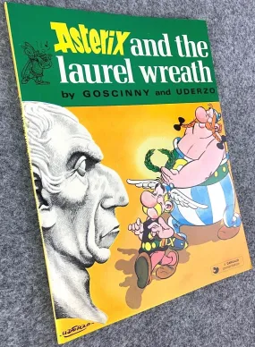 Asterix & the Laurel Wreath - 1970s Hodder/Dargaud UK Edition Paperback Book Uderzo