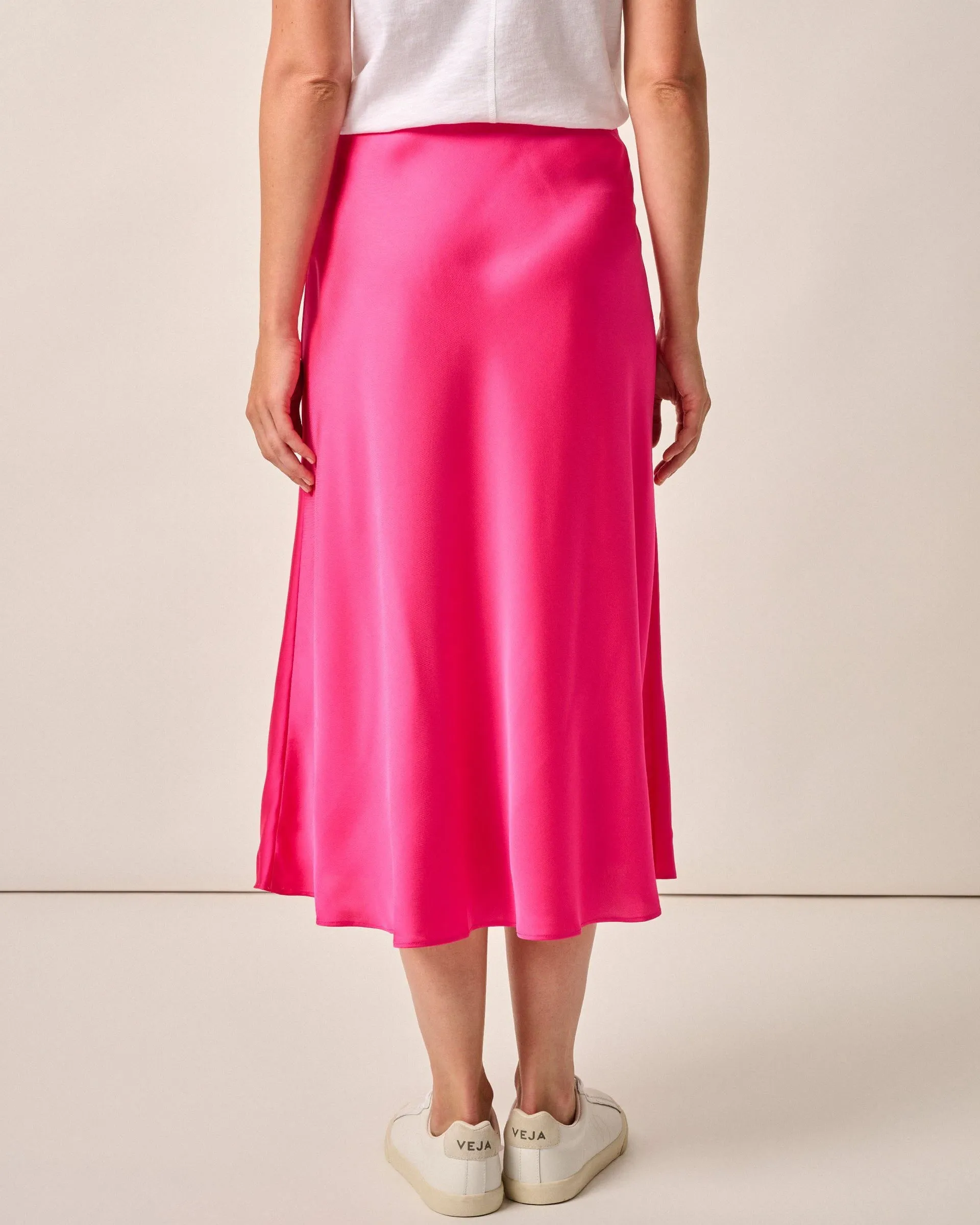 Audrey Charmeuse Slip Skirt