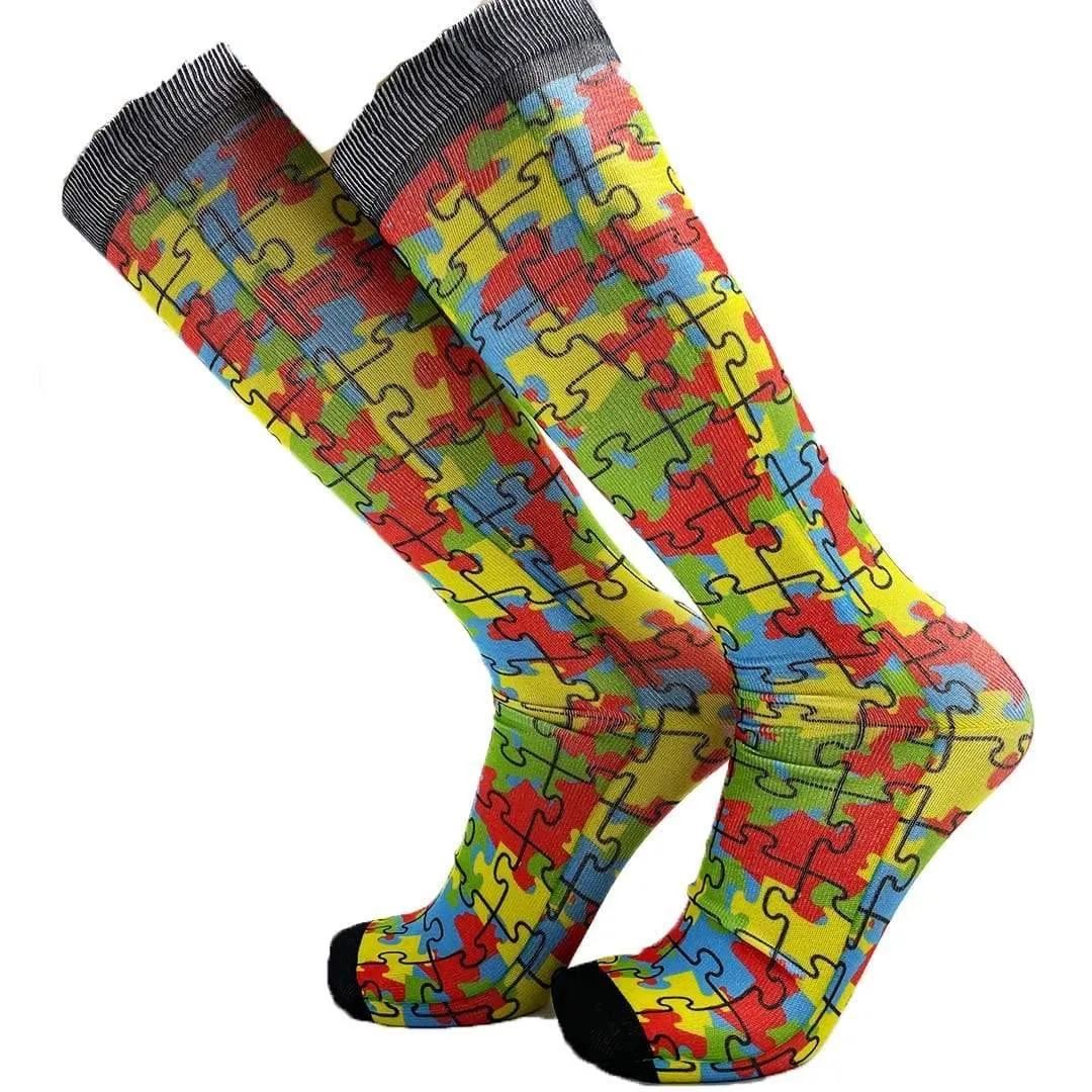 Autism Awareness Knee High Socks