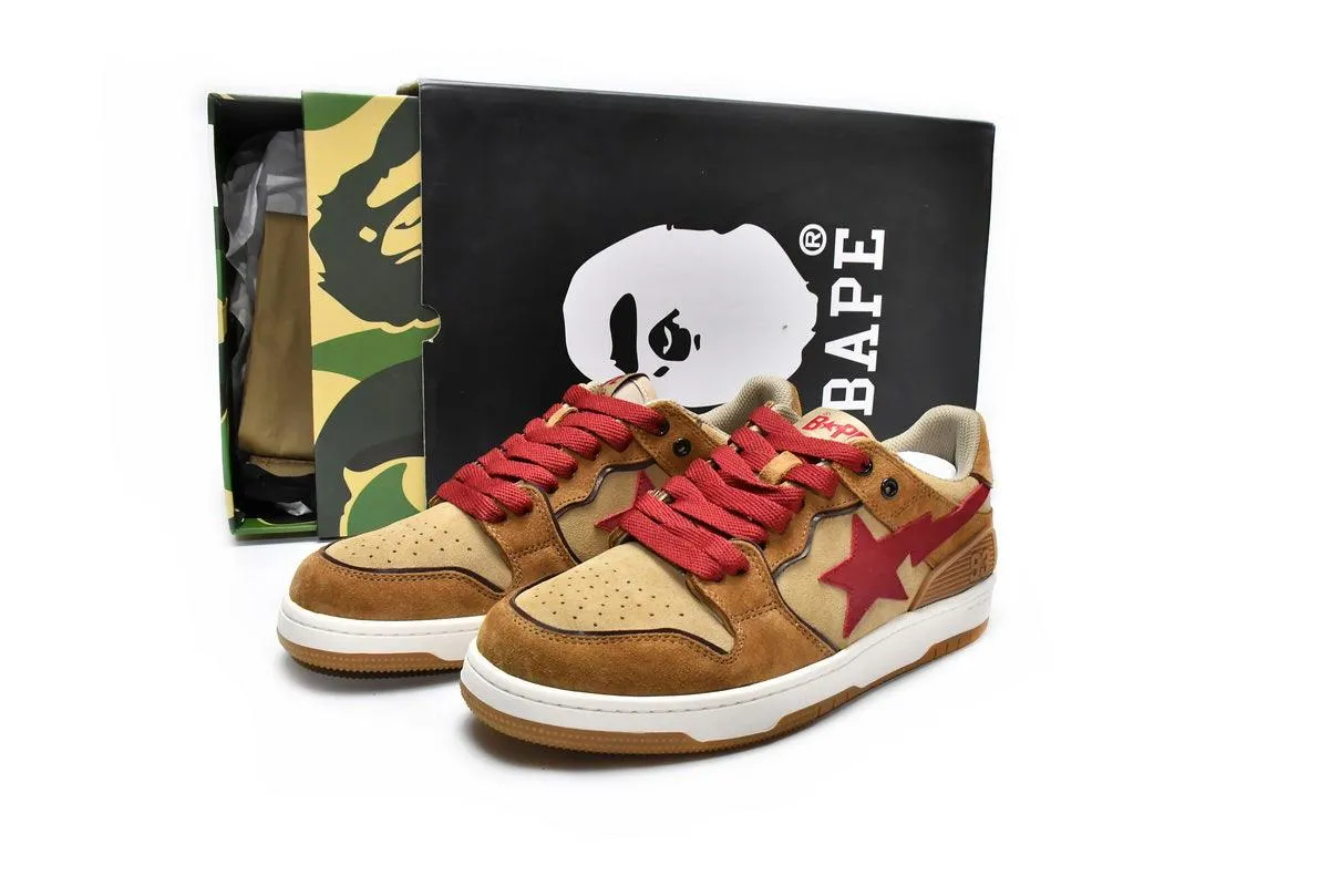 BAPE SK8 STA " WHEAT RED "