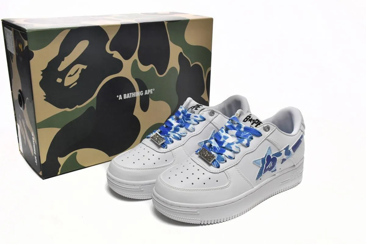 BAPE STA " CAMO WHITE BLUE "