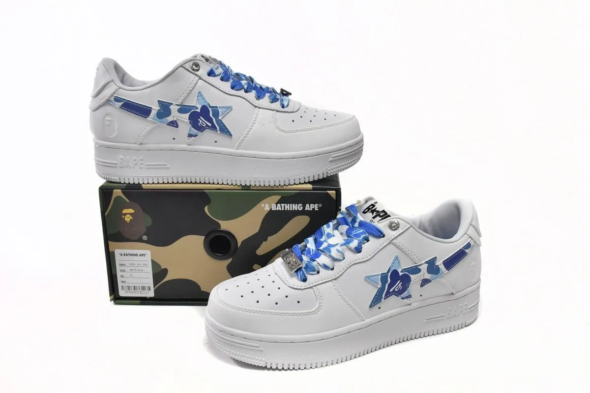 BAPE STA " CAMO WHITE BLUE "