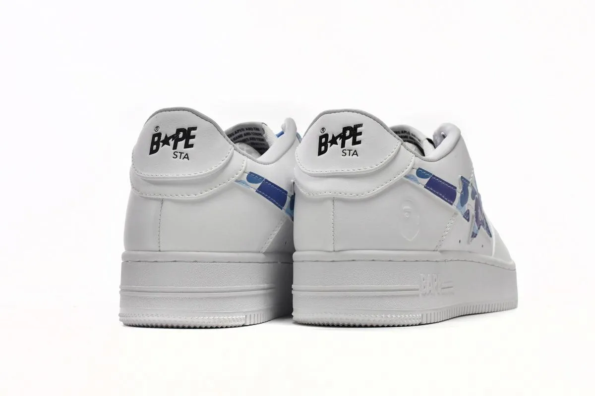 BAPE STA " CAMO WHITE BLUE "