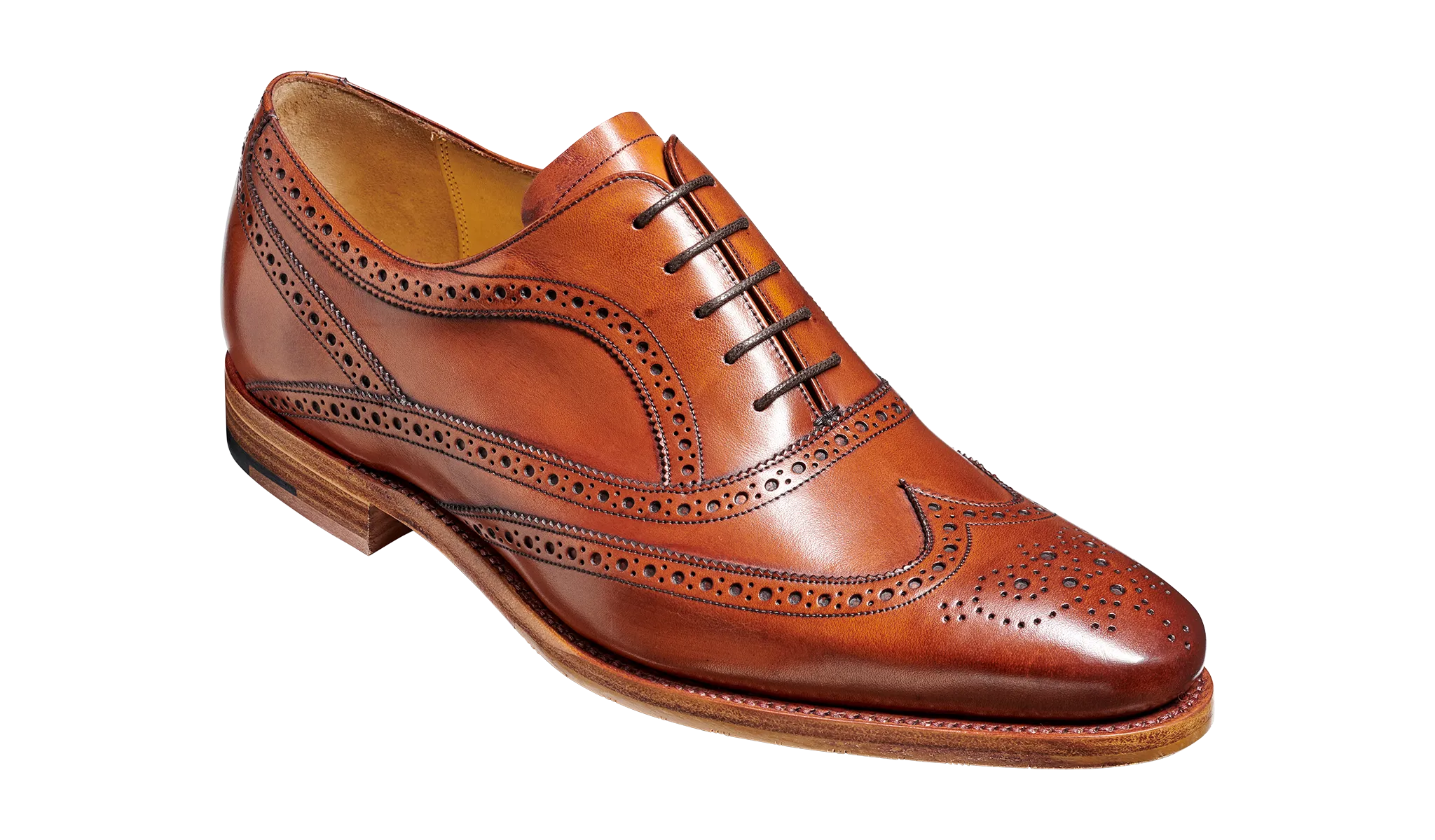 Barker Turing Brogue Shoe - Antique Rosewood