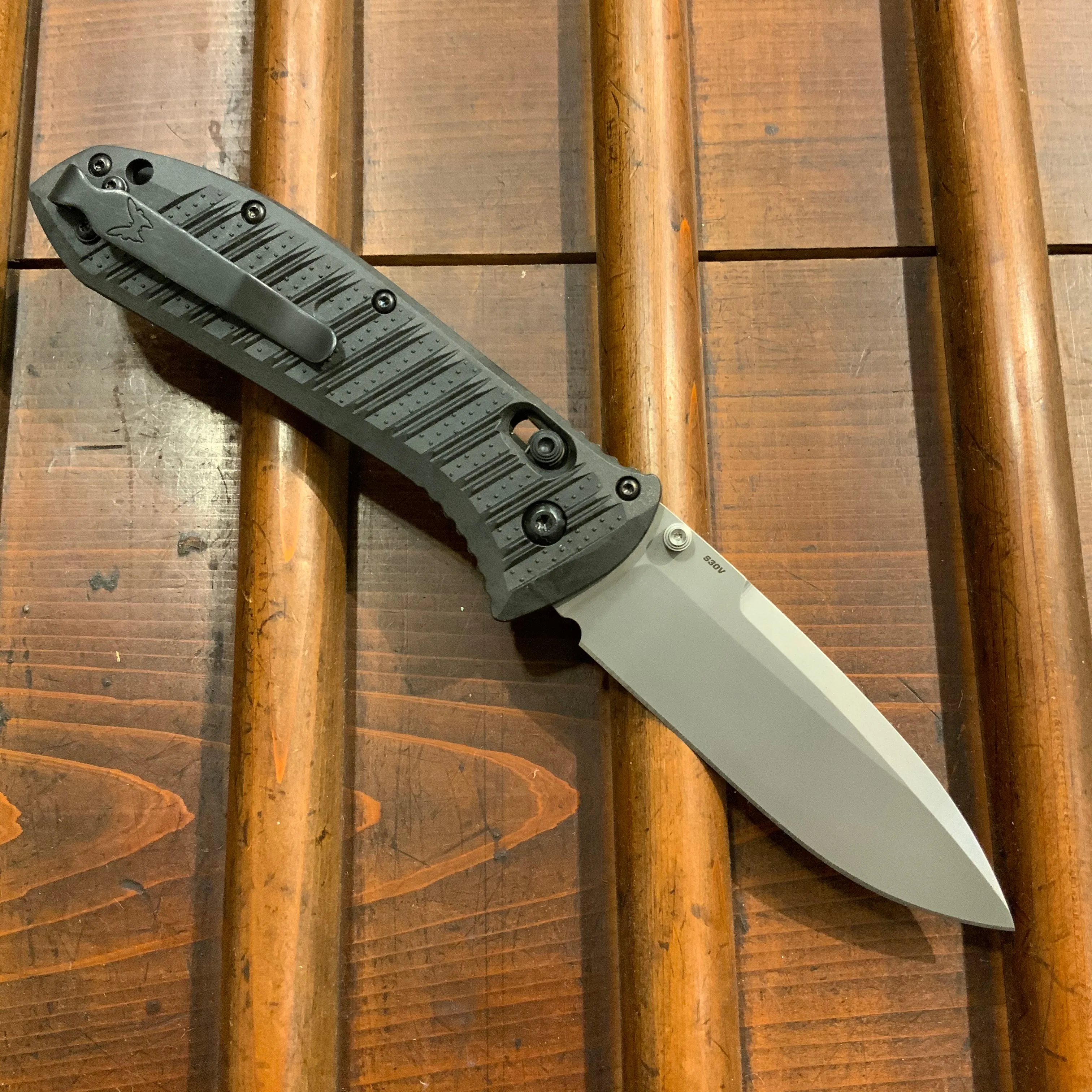 Benchmade 570-1 Presidio II Drop Point CPM-S30V AXIS Lock Black Molded Cf-Elite Handle