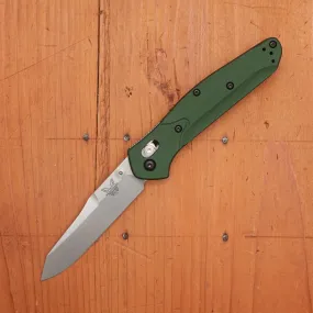 Benchmade 940 Osborne Reverse Tanto CPM-S30V AXIS Lock Green Anodized Aluminum Handle