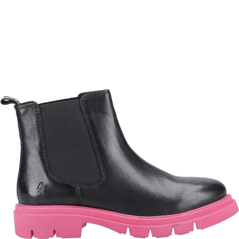 Black/Pink Raya Chelsea Boots