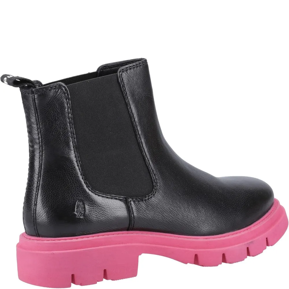 Black/Pink Raya Chelsea Boots