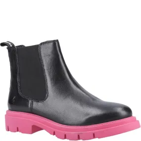 Black/Pink Raya Chelsea Boots