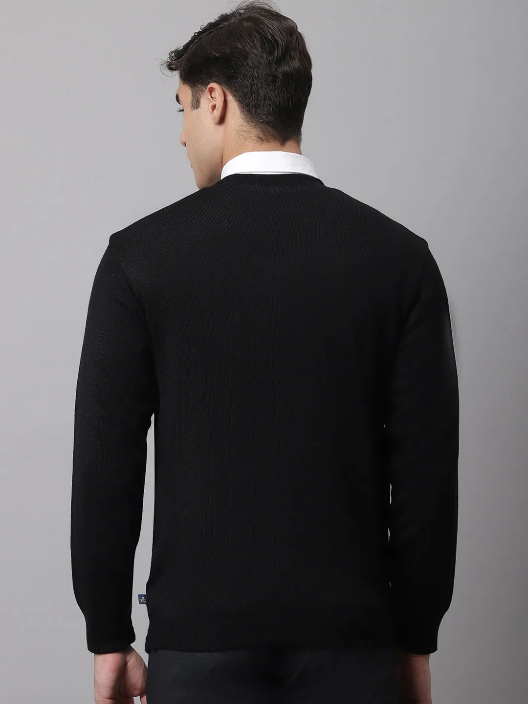 Cantabil  Men Black Sweater