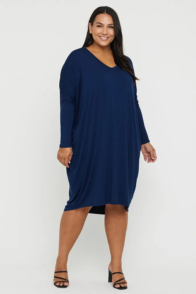 Catherine Dress - Navy