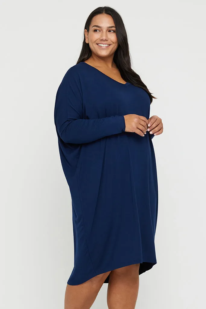 Catherine Dress - Navy