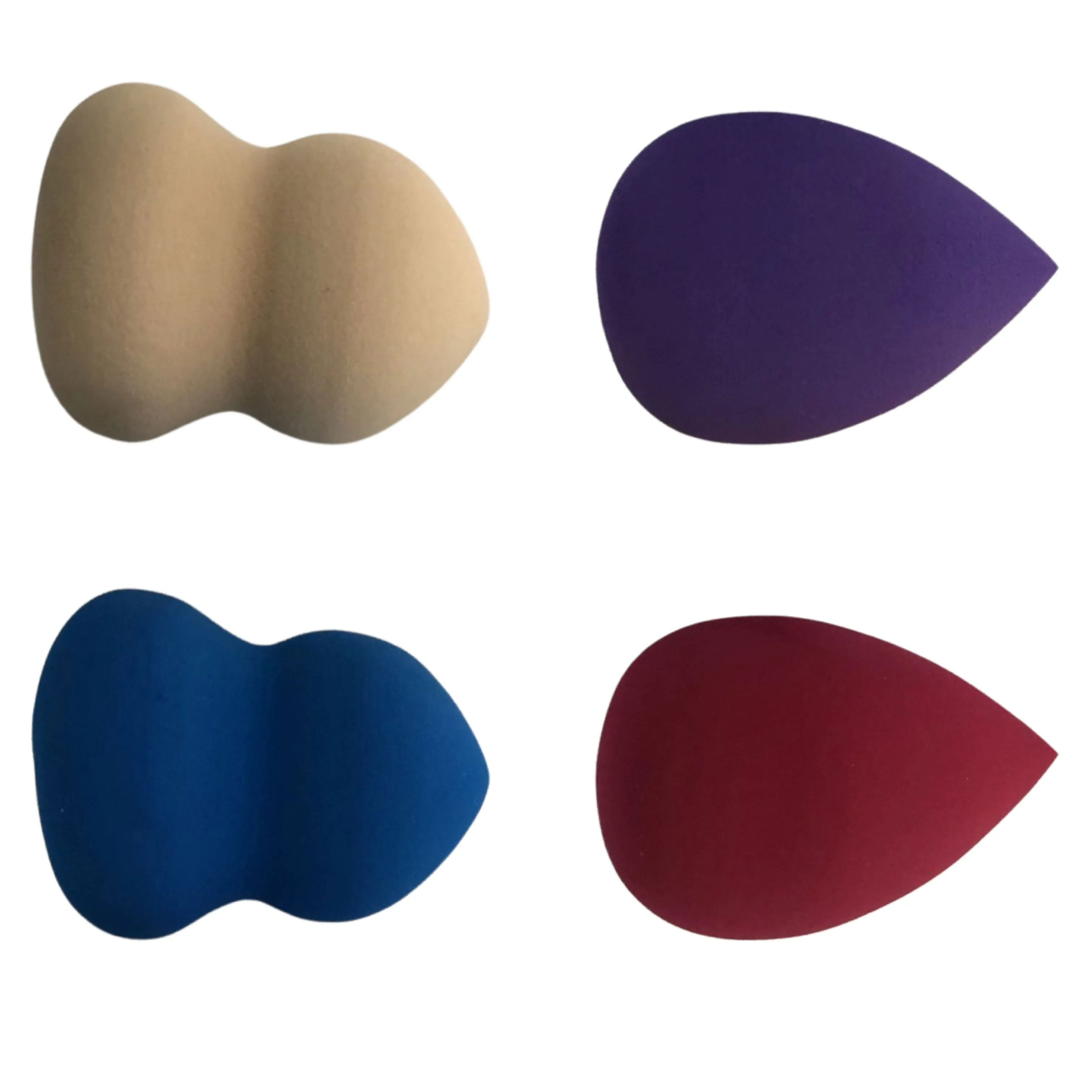 CLEARANCE MAKEUP FOUNDATION SPONGE SET (CASE OF 24 - $2.50 / PIECE)  Wholesale 4 Piece Foundation Sponges SKU: 866-24