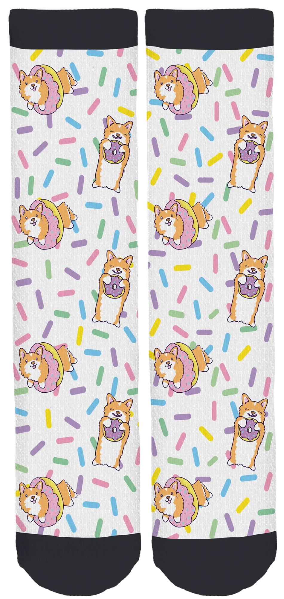 Donut Resist Daysie the Corgi Crew Socks