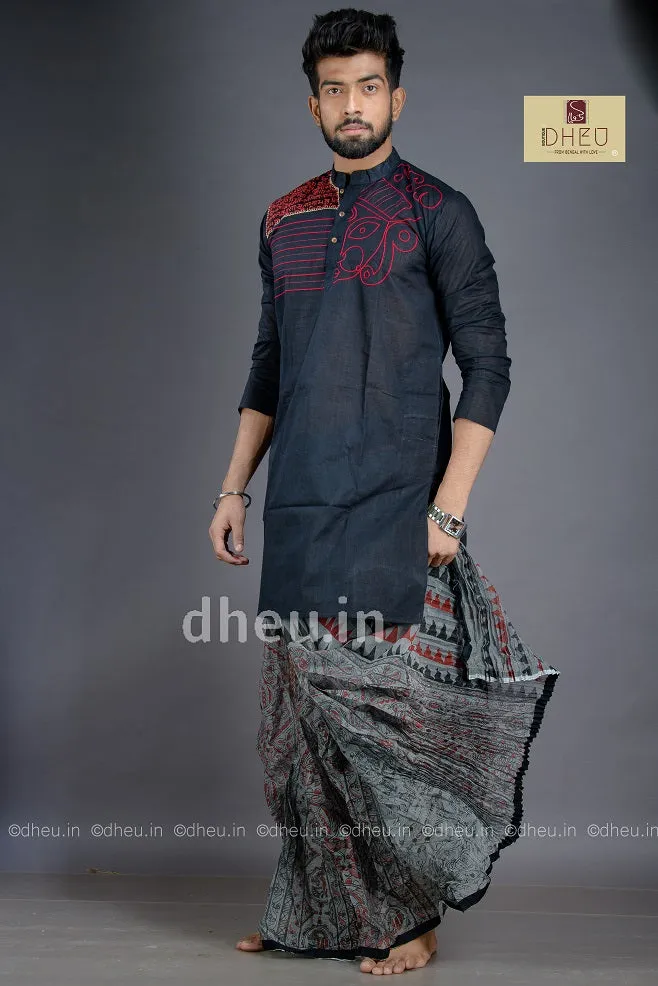 Dugga Elo-Designer Dhoti(Optional) Kurta Full Set