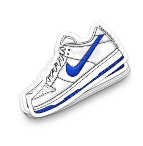 Dunk Low "White Hyper Royal" Sneaker Sticker