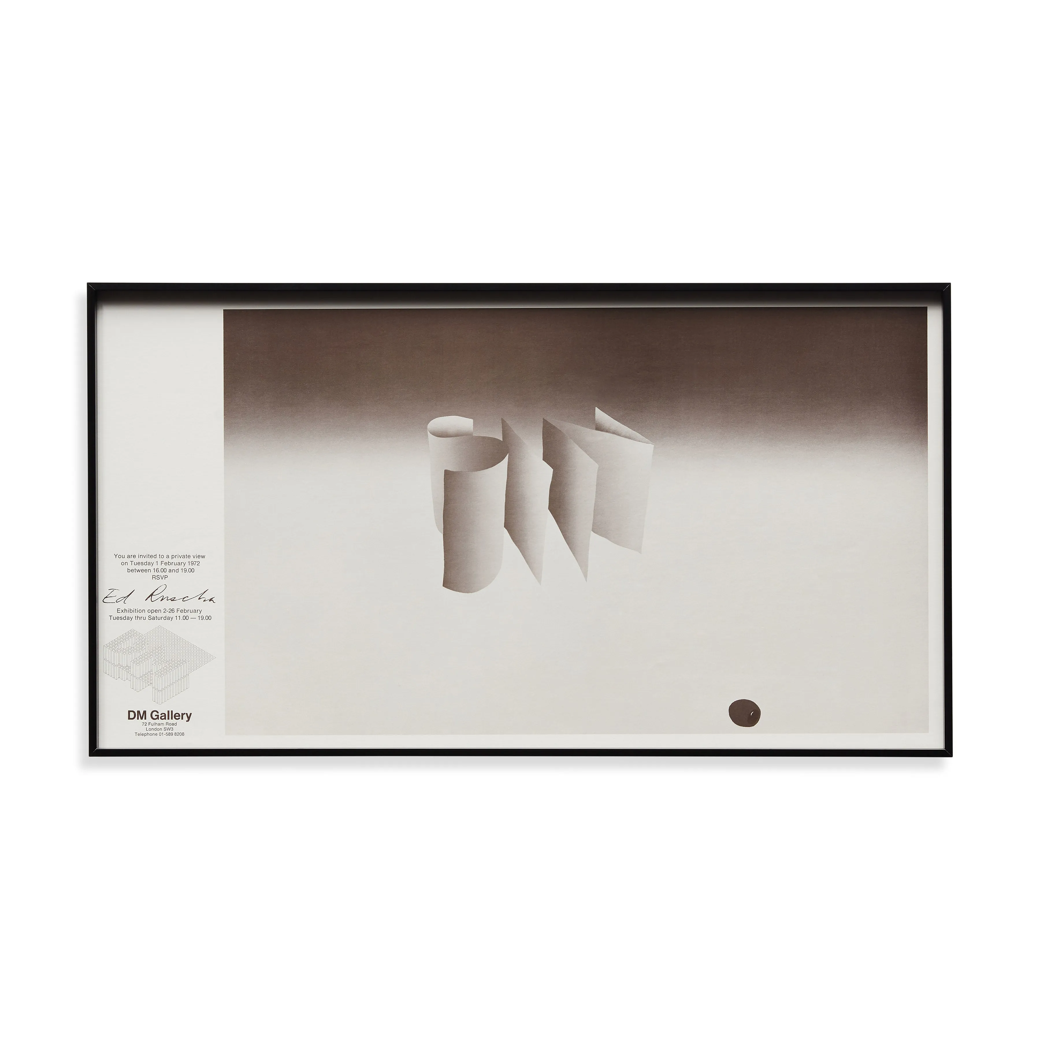 Ed Ruscha Sin Framed Poster