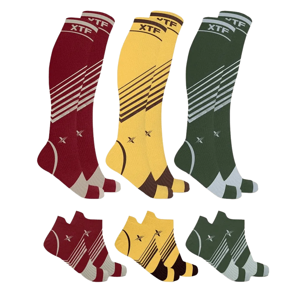 Fall Inspired Knee-high Socks (6-Pack Assorted)