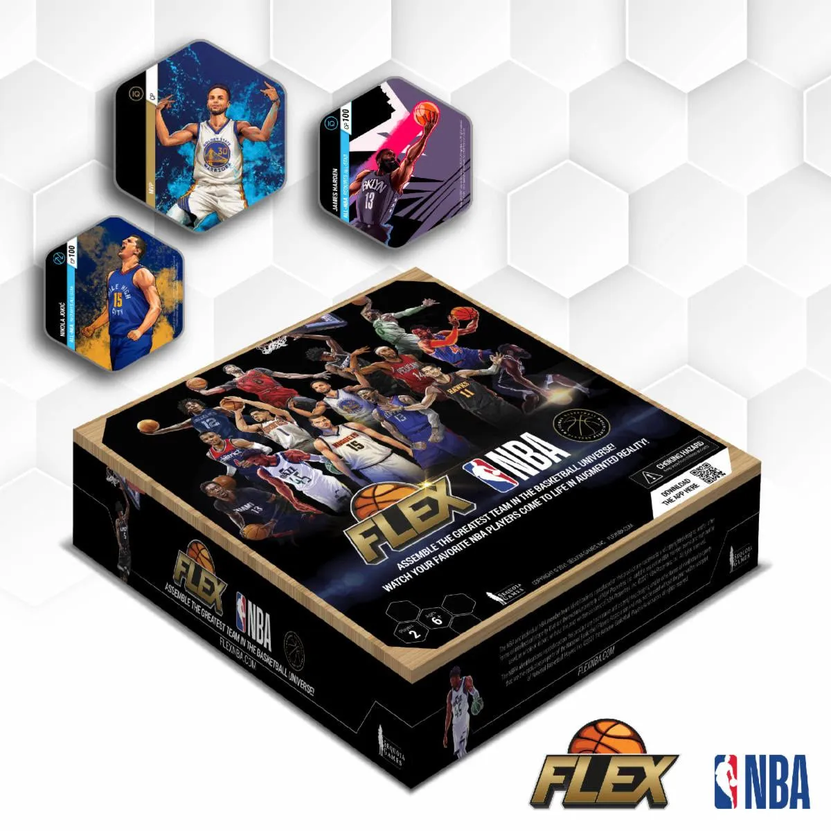 FLEX NBA Collectible Tile Game by Sequoia Games, Series 1 Starter Kit #02790