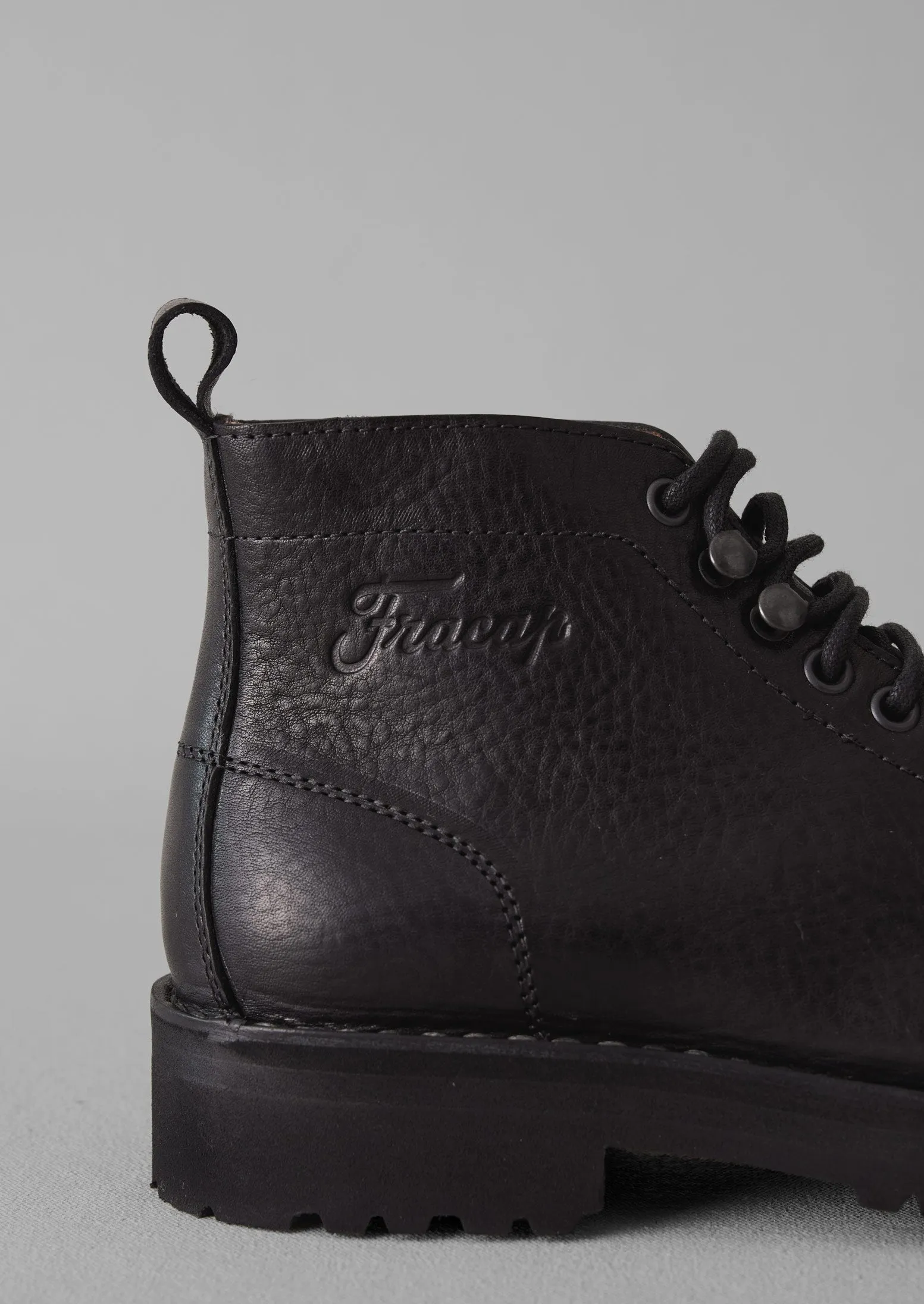 Fracap Leather Monkey Boots | Black