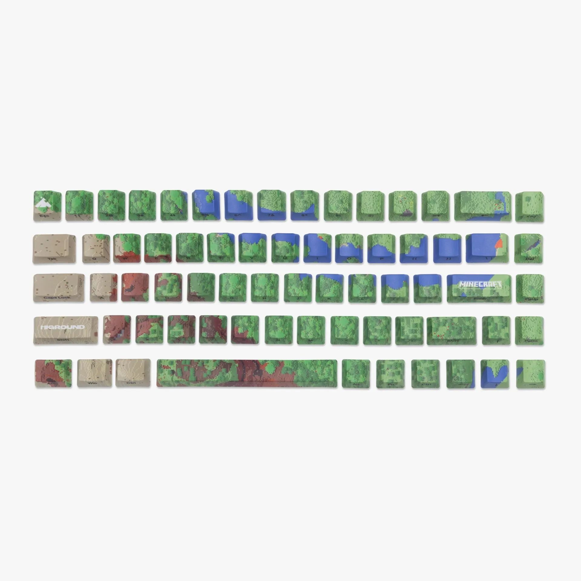 HG x Minecraft 68 Keycaps Set - Map