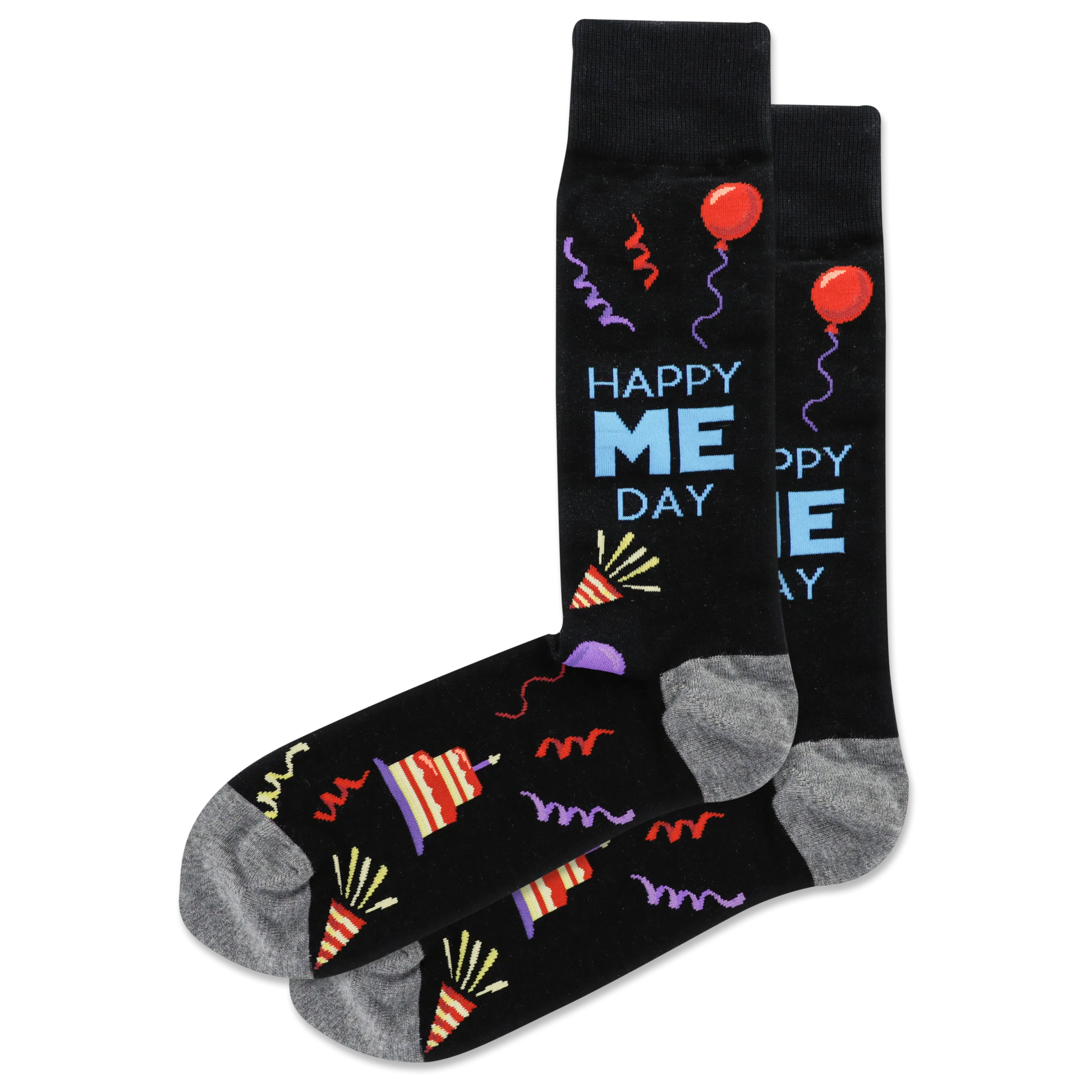 HOTSOX Men's Happy Me Day Crew Socks