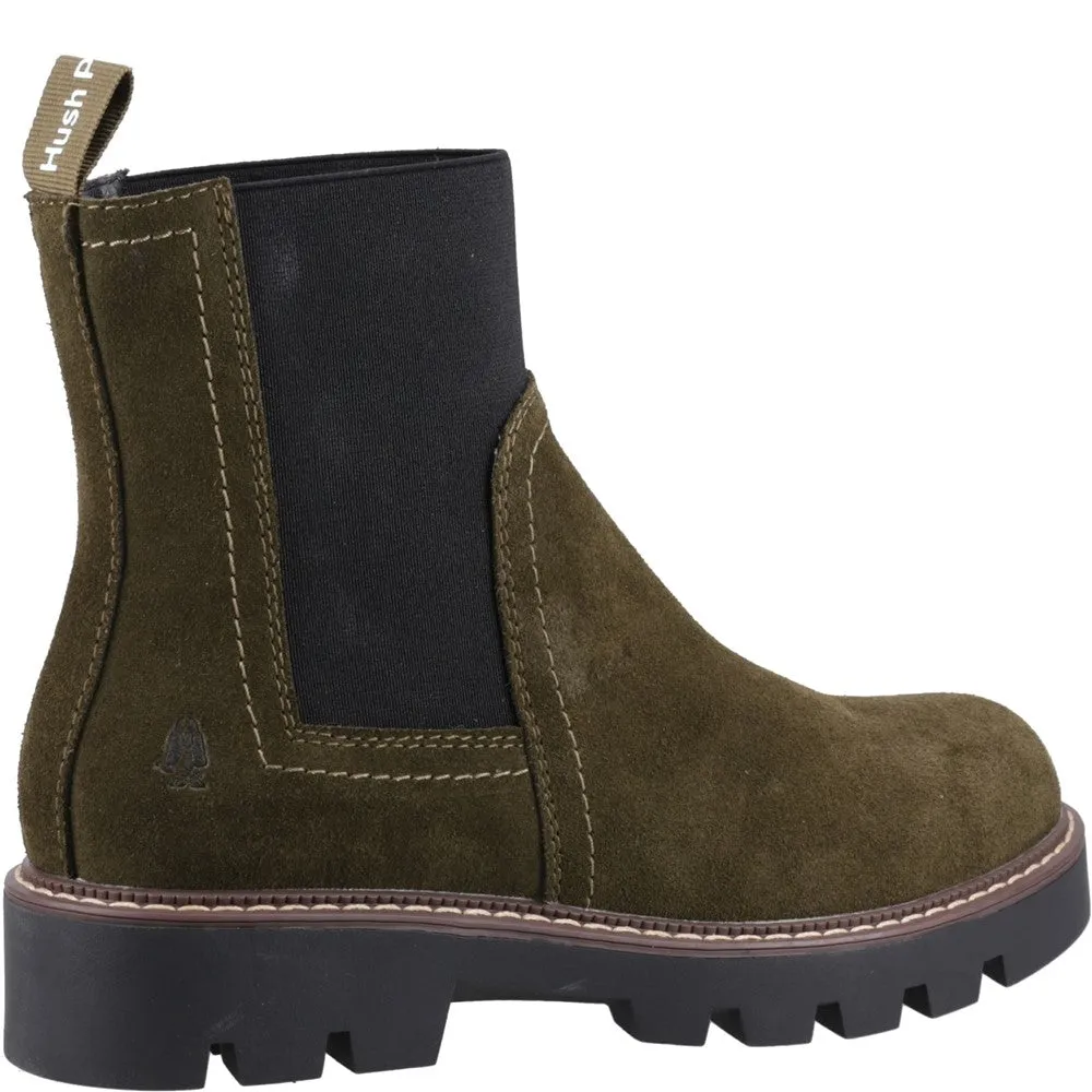 Khaki Adeline Ankle Boots