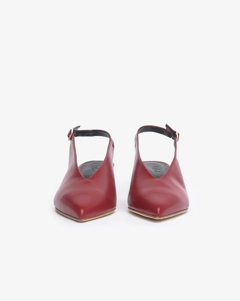 Lia Calf Shoe in Ella Red