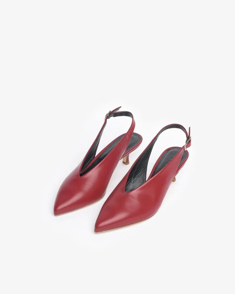 Lia Calf Shoe in Ella Red