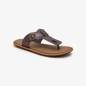 Men's Basic Buckled Chappal