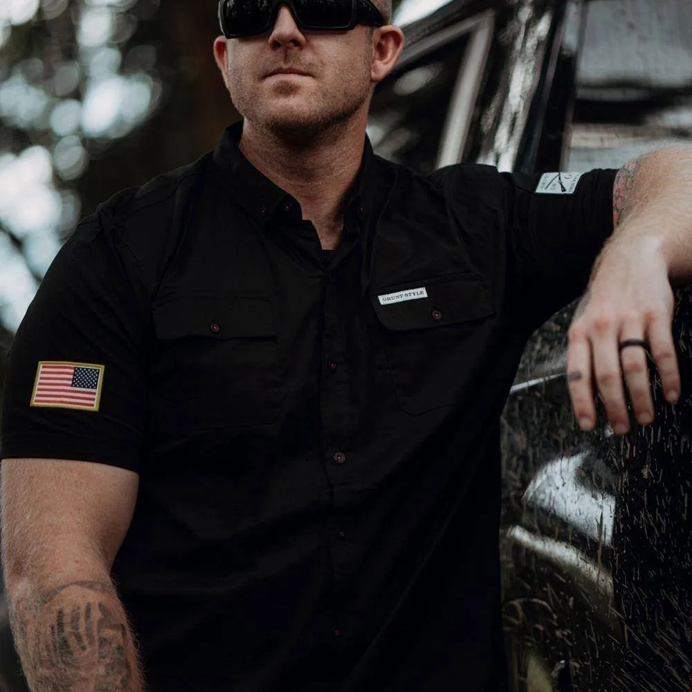 Men's Garage Button Down - Black