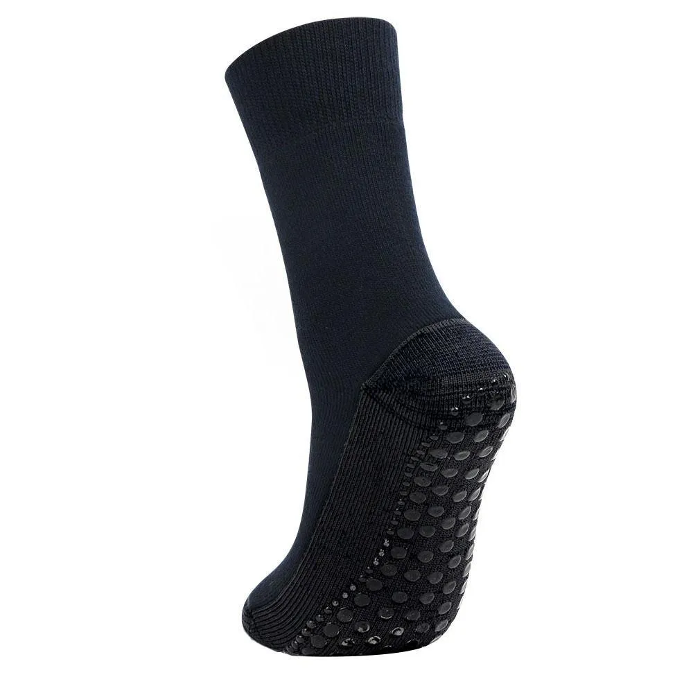 Men's Woolen Anti-Skid (Gripper) Indoor Socks - Navy