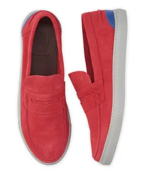 Noah Waxman Freeport Calf Suede Penny Loafer