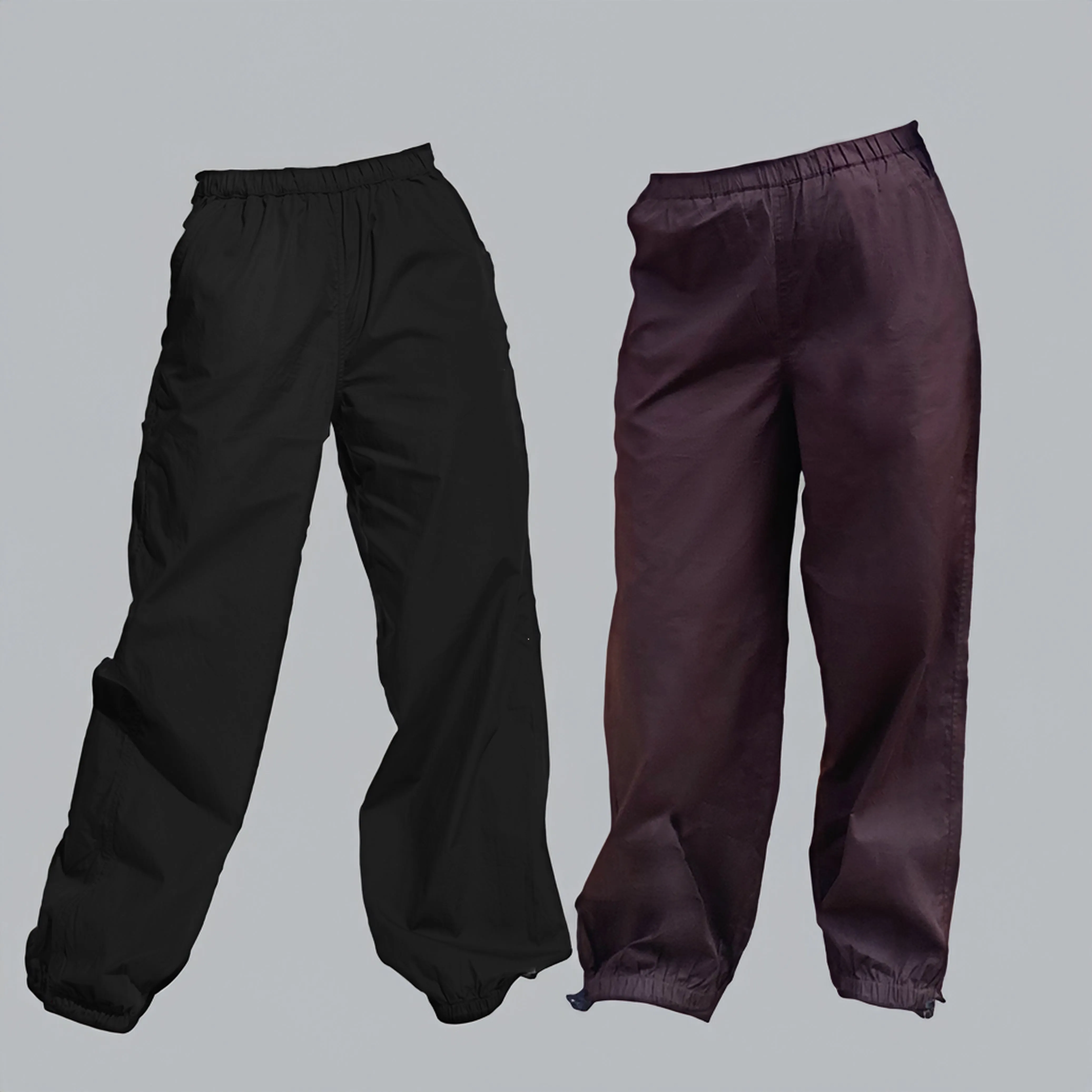 Parachute Pant Black & Brown Combo