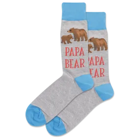 "Papa Bear" Cotton Socks by Hot Sox - Large