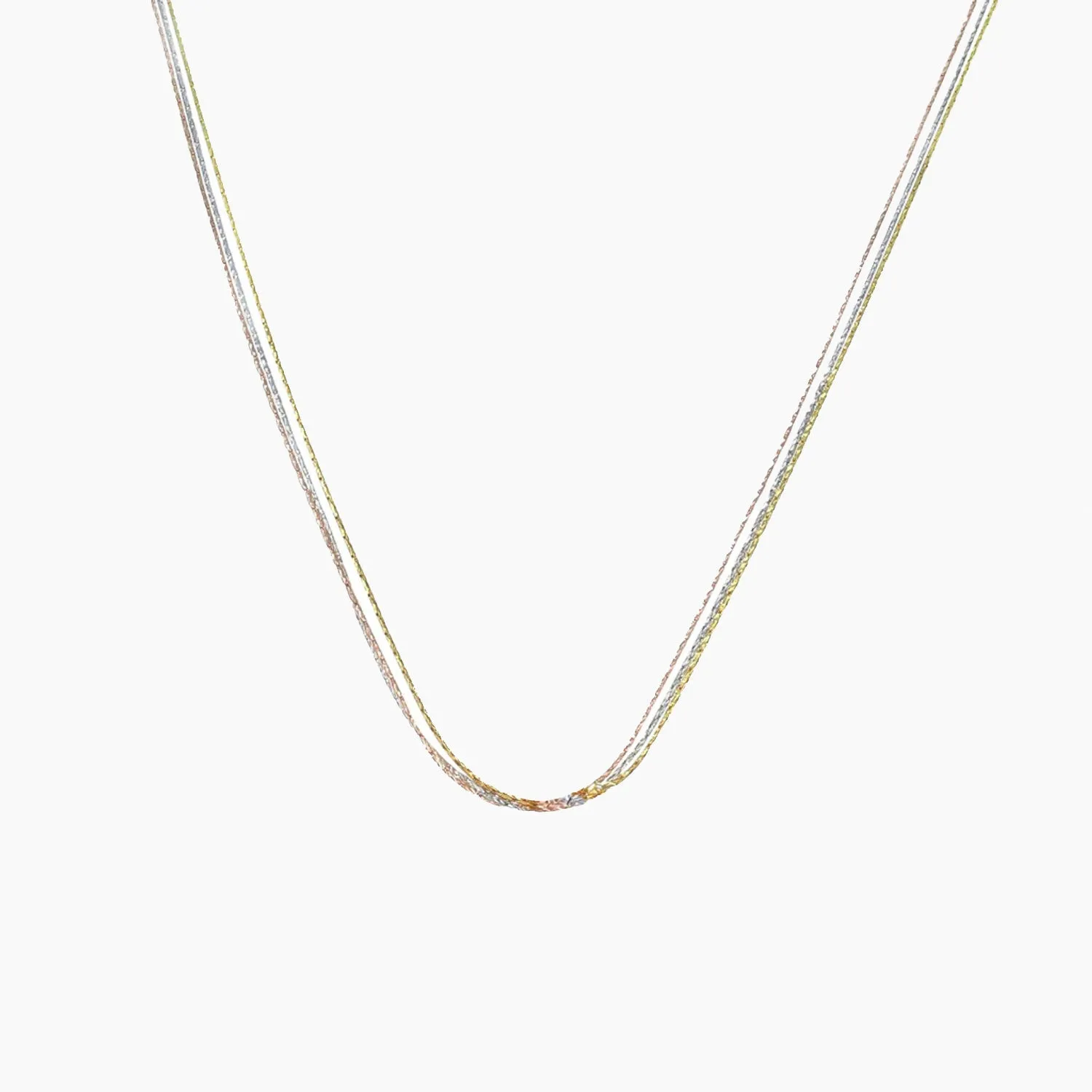 Radiance 3-Strand Tri-Color Necklace