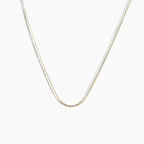 Radiance 3-Strand Tri-Color Necklace