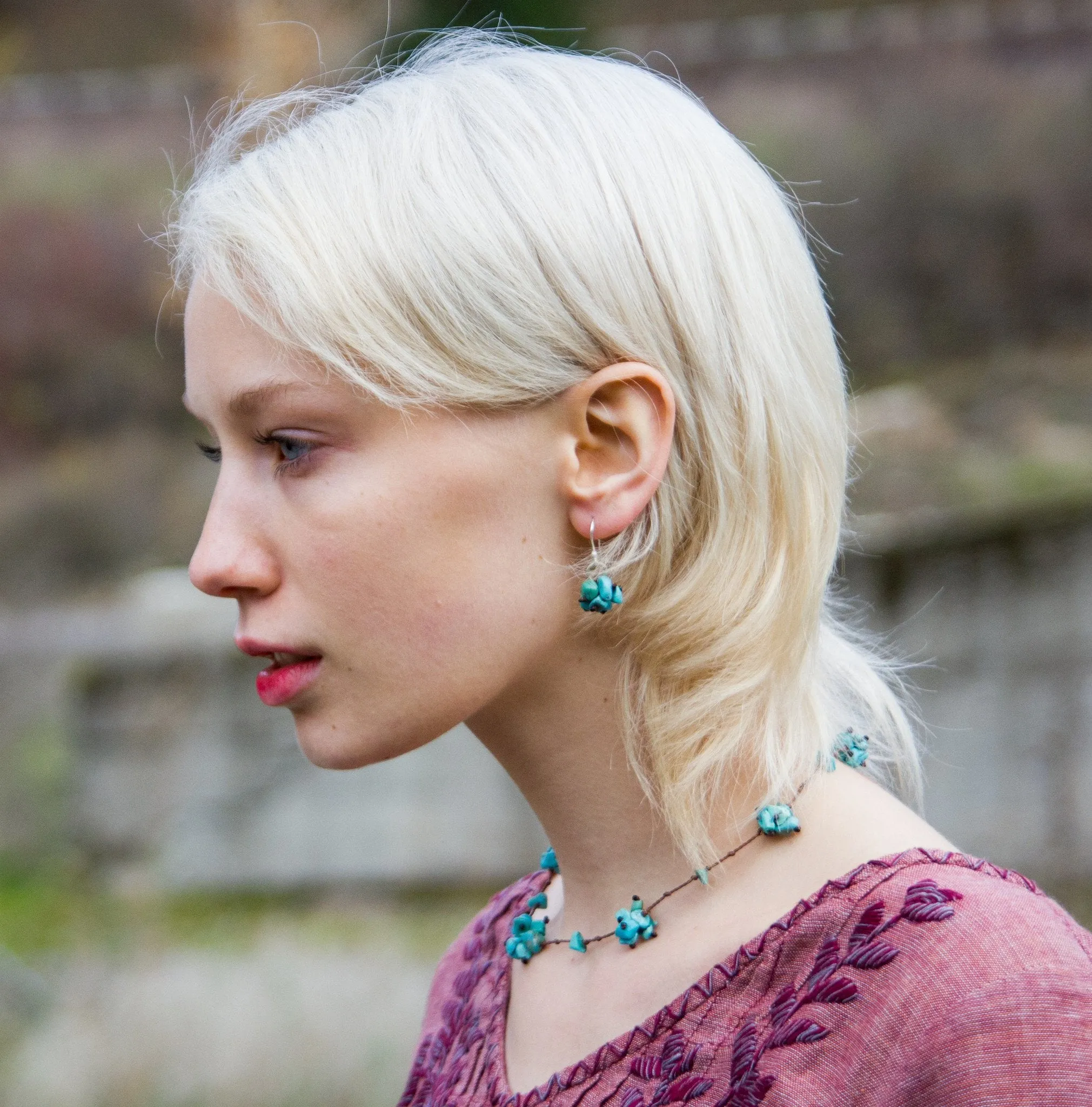 Santos Turquoise Cluster Earrings