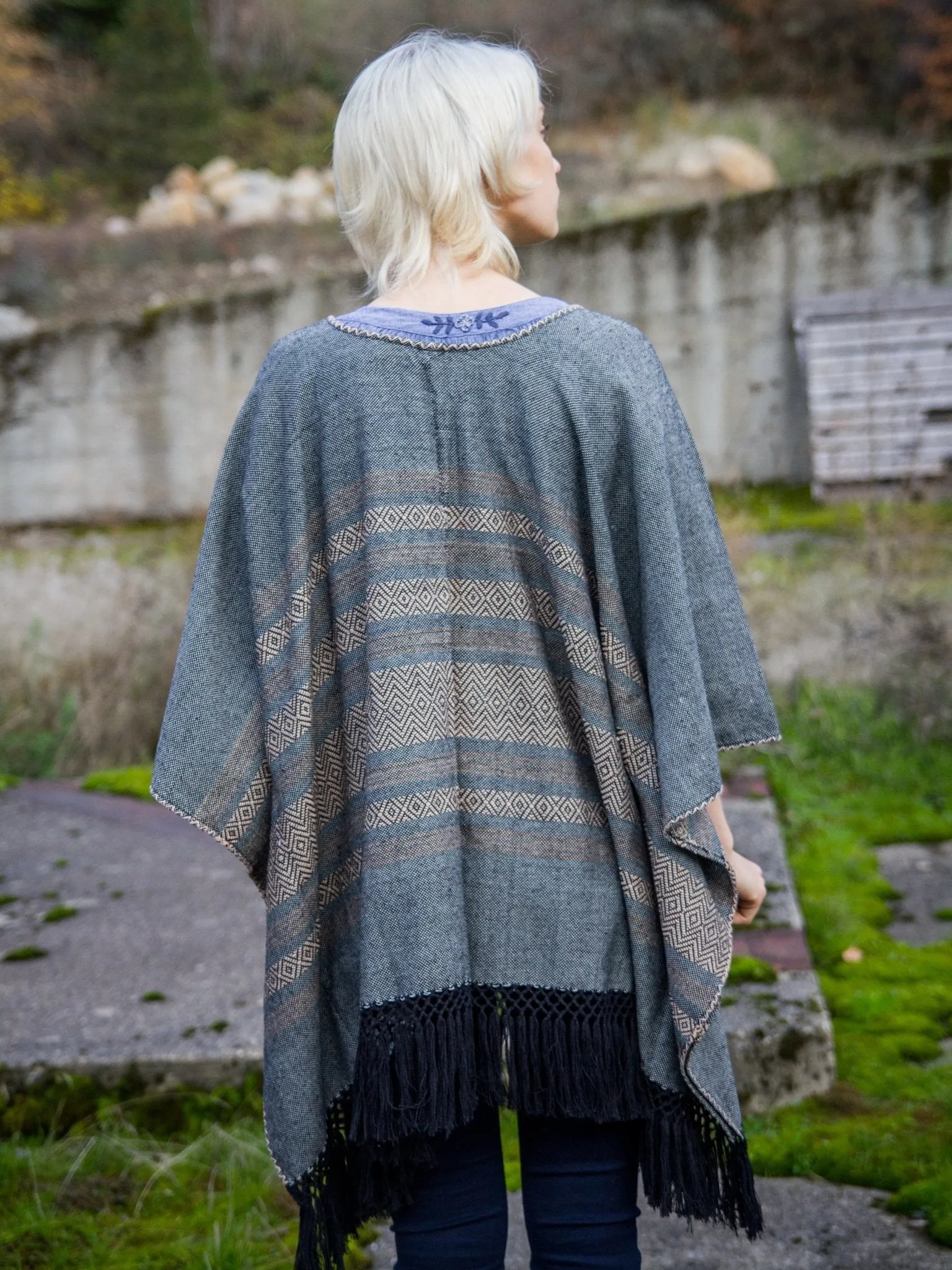 Silvia Traditional Mexican Poncho