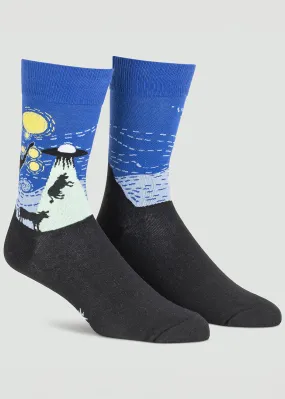 Starry Night UFO Men's Socks