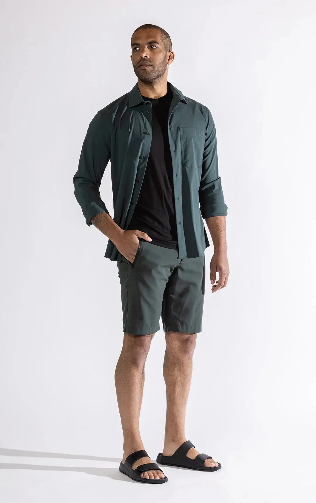 STRETCH SUMMER WOOL SHIRT - CLEARANCE