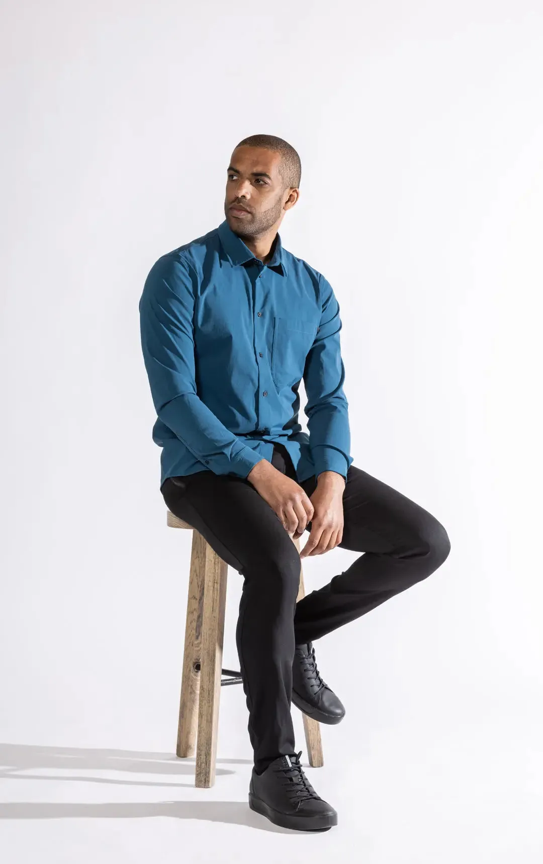 STRETCH SUMMER WOOL SHIRT - CLEARANCE