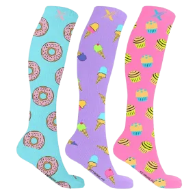 Sweet Tooth Compression Socks (3-Pairs)