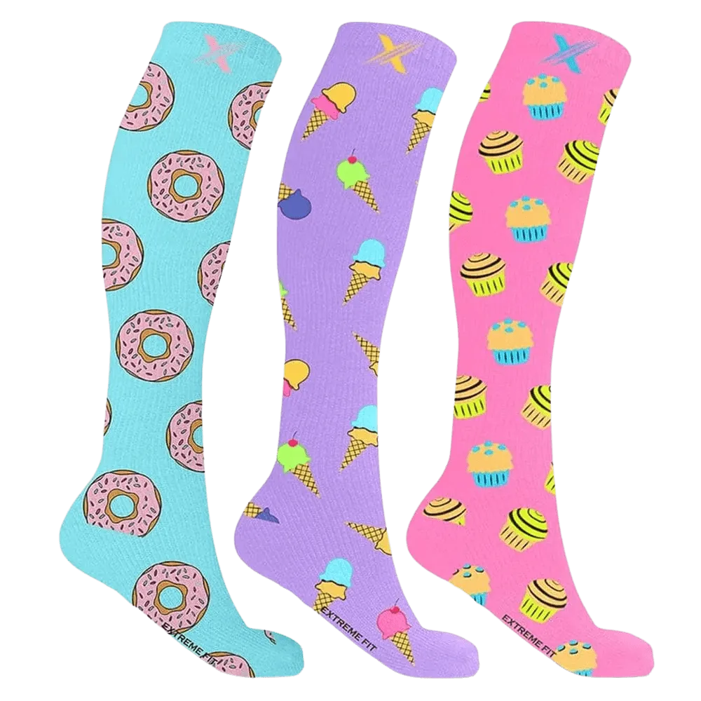 Sweet Tooth Compression Socks (3-Pairs)